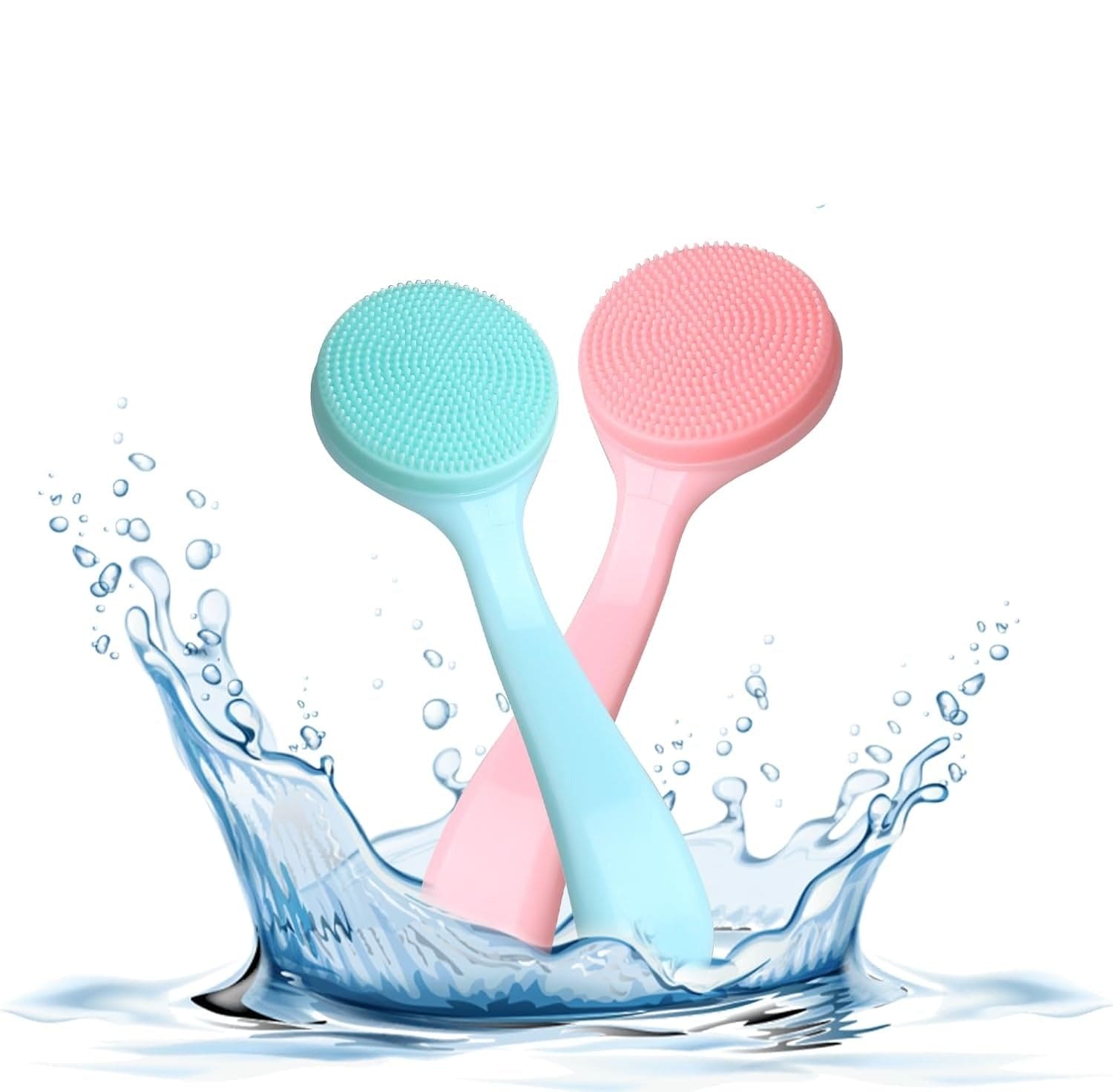 Silicon Facial Cleansing Brush, Soft Face Massage Wash Brush, Exfoliator Face Wash Scrub Cleanser Silicon Facial Cleansing Brush, Soft Face Massage Wash Brush, Exfoliator Face Wash Scrub Cleanser